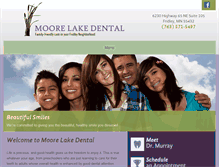 Tablet Screenshot of moorelakedental.com